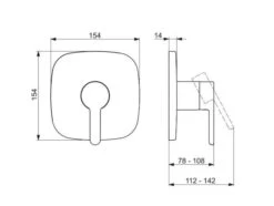 Hansa Designo - Inbouwkraan, Chroom 81109593 -Badkamer Luxe c5e52c03e72d6b9c5ce93c2f