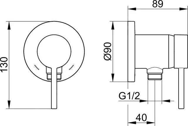 Keuco IXMO - 1-hendel Mengkraan Met Slangaansluiting Inbouw, Chroom 59552010201 2 Keuco IXMO - 1-hendel Mengkraan Met Slangaansluiting Inbouw, Chroom 59552010201 - Afbeelding 2