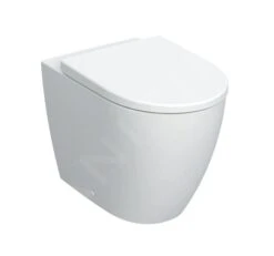 Geberit ICon - Staand Toilet Met SoftClose Wc-zitting, Horizontale Afvoer, Rimfree, Wit 502.383.JT.1