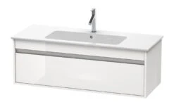 Duravit Ketho - Wastafelonderkast 410x1200x475 Mm, 1 Lade, Glanzend Wit KT642102222