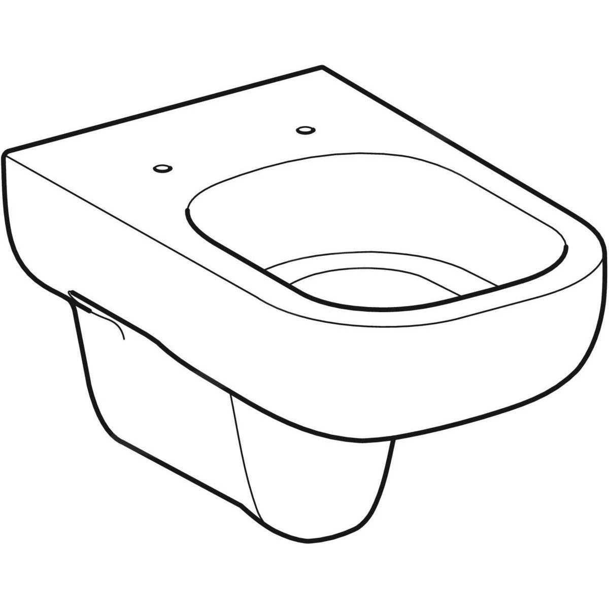 Geberit Smyle - Wandcloset, Wit 500.211.01.1 3 Geberit Smyle - Wandcloset, Wit 500.211.01.1 - Afbeelding 3