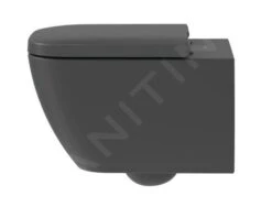 Duravit Happy D.2 - Hangend Toilet, Rimless, WonderGliss, Antracit 22220989001 15 Duravit Happy D.2 - Hangend Toilet, Rimless, WonderGliss, Antracit 22220989001 -Badkamer Luxe caeed53c2c4b3b41dfc29b11