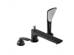 Kludi Balance - Badrandkraan, 3-gats, Mat Zwart 524478775