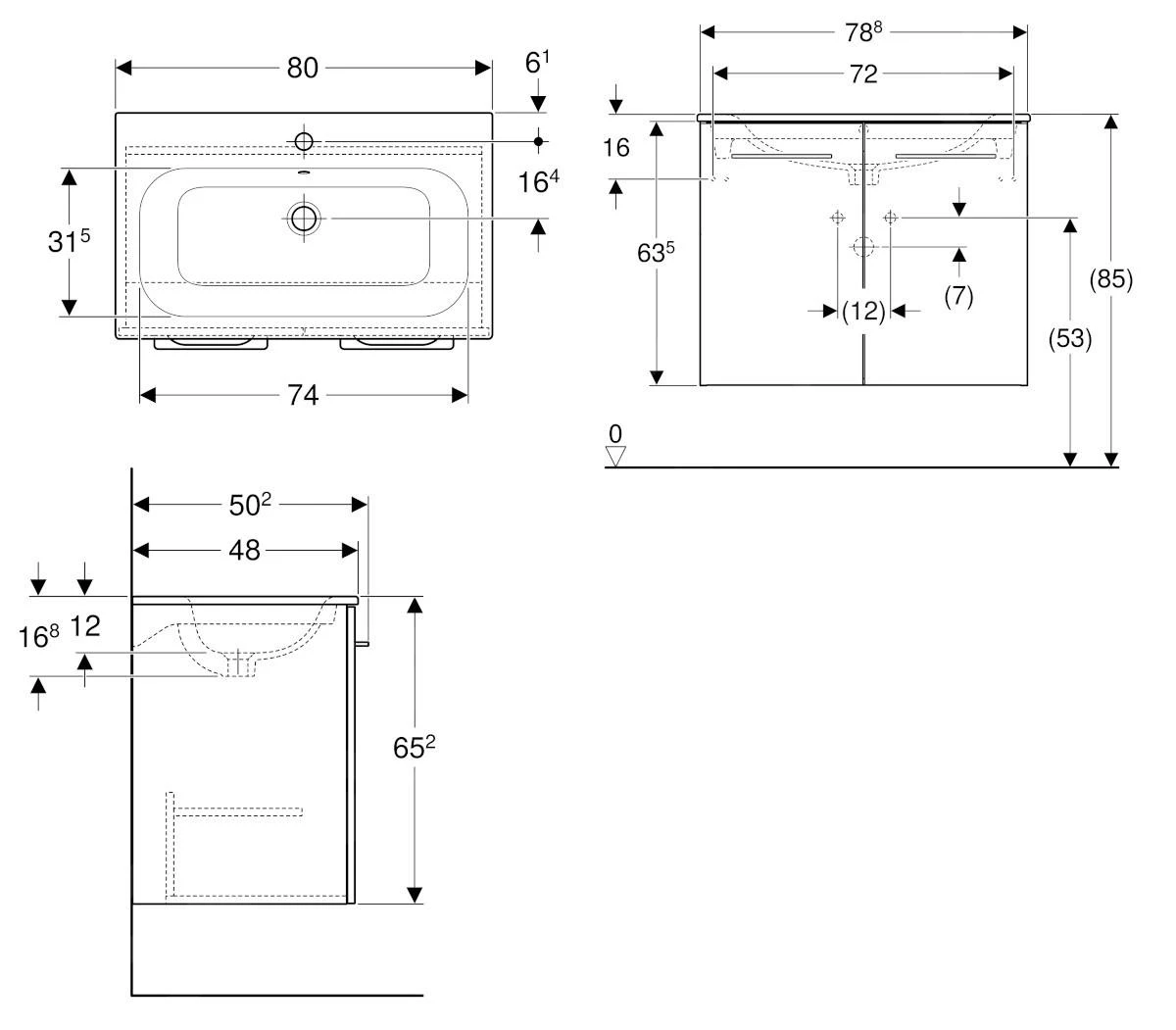 Geberit Selnova Square - Wastafelonderkast 635x788x480 Mm, Met Wastafel, 2 Deuren, Hickorynoot 501.258.00.1 2 Geberit Selnova Square - Wastafelonderkast 635x788x480 Mm, Met Wastafel, 2 Deuren, Hickorynoot 501.258.00.1 - Afbeelding 2