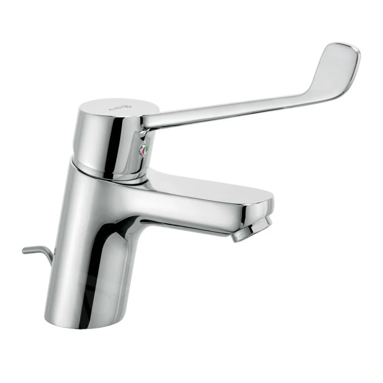 Kludi Pure&Easy - Medische Wastafelkraan Met Uitloop, Chroom 372870565 1 Kludi Pure&Easy - Medische Wastafelkraan Met Uitloop, Chroom 372870565