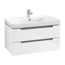 Villeroy & Boch Subway 2.0 - Wastafelkast, 787x420x449 Mm, 2 Laden, Glossy White A68900DH