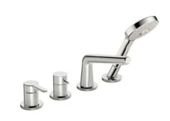 Hansa Designo - Badrandkraan, 4-gats, Chroom 53122063