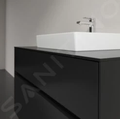Villeroy & Boch Collaro - Wastafelkast, 1000x548x500 Mm, 2 Laden, Mat Zwart C01600PD -Badkamer Luxe ccea6e8d02f051185b16e7b8