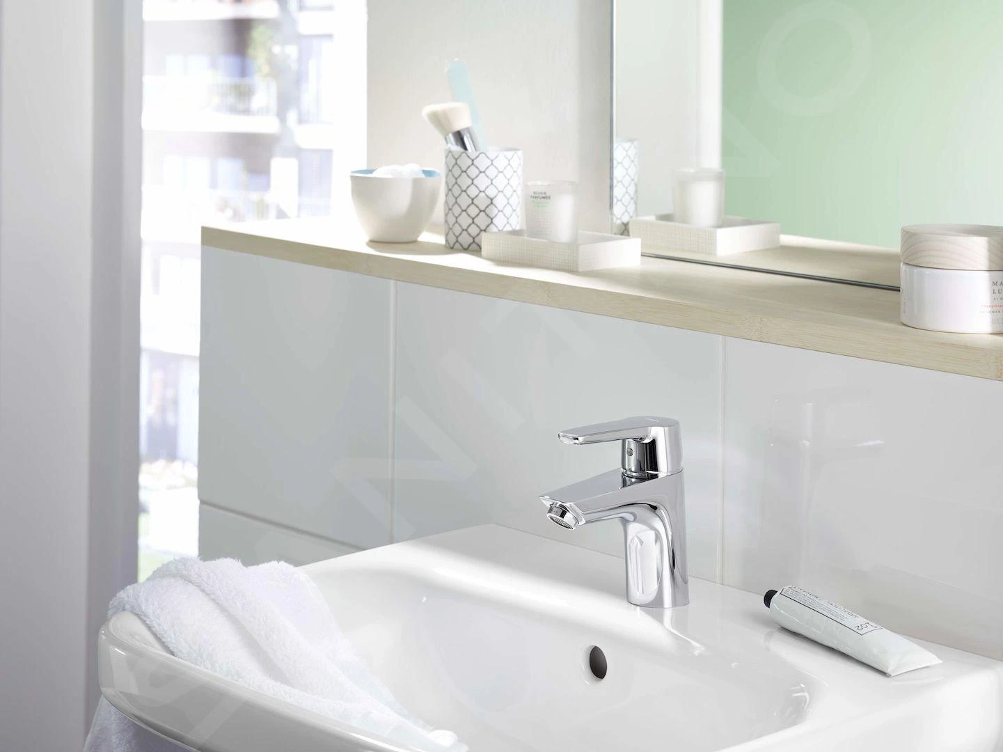 Hansa Polo - Wastafelkraan Met Waste, Chroom 5140229300676 3 Hansa Polo - Wastafelkraan Met Waste, Chroom 5140229300676 - Afbeelding 3