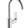 Hansgrohe Rebris S - Wastafelkraan Met Afvoer En Draaibare Uitloop, Chroom 72536000