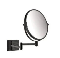 Hansgrohe AddStoris - Make-up Spiegel Wandmontage, Mat Zwart 41791670