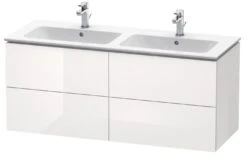 Duravit L-Cube - Wastafelonderkast 550x1290x481 Mm, 4 Laden, Glanzend Wit LC625902222