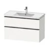 Duravit D-Neo - Wastafelonderkast 984x625x452 Mm, 2 Laden, Mat Wit DE435601818