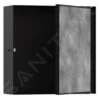 Hansgrohe XtraStoris Rock - Inbouwnis, Met Deur, 300x300x100 Mm, Mat Zwart 56085670