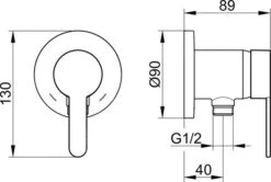 Keuco IXMO - 1-hendel Mengkraan Met Slangaansluiting Inbouw, Mat Zwart 59552370301 -Badkamer Luxe cf1ad2af3d0878a00a7838bf