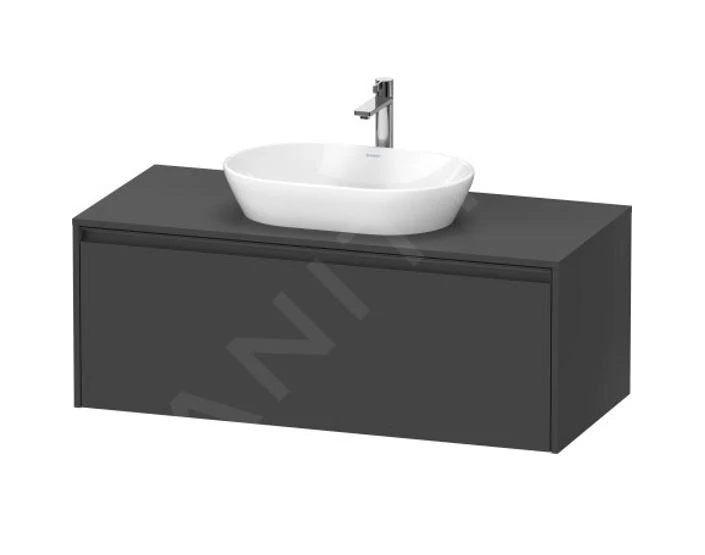 Duravit Ketho.2 - Wastafelonderkast Met Uitsparing 459x1200x550 Mm, 1 Lade, Grafiet Mat K24887049490000 1 Duravit Ketho.2 - Wastafelonderkast Met Uitsparing 459x1200x550 Mm, 1 Lade, Grafiet Mat K24887049490000