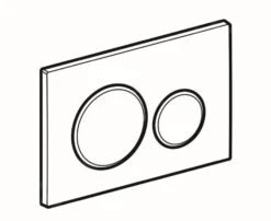 Geberit Sigma20 - Bedieningsplaat, Glanzend Zwart/mat Zwart Ring 115.882.DW.1 -Badkamer Luxe cfddeefdcda7afd3c03f1caa 1