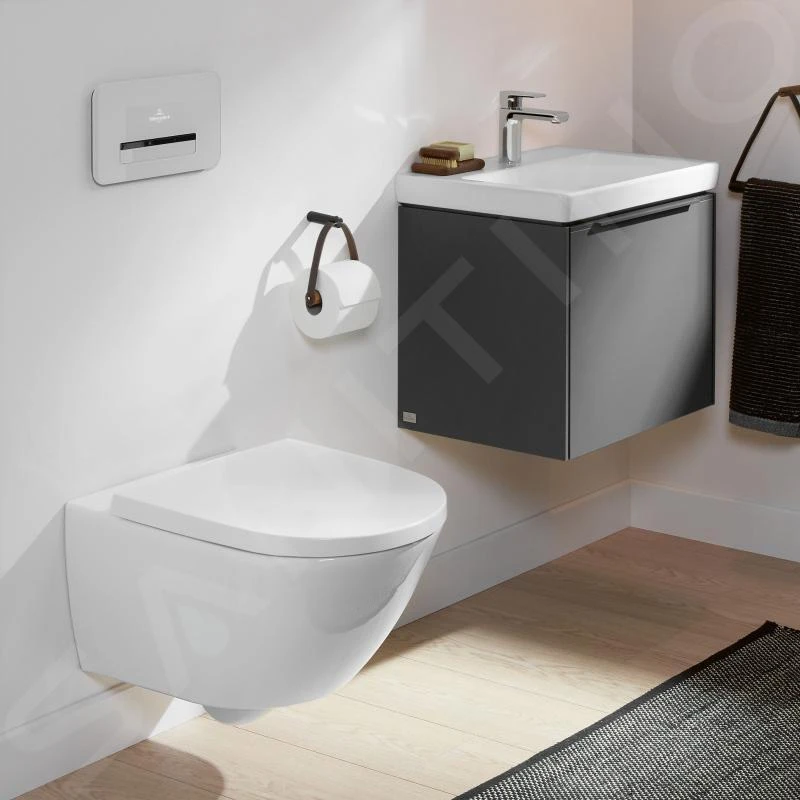 Villeroy & Boch Subway 3.0 - Hangend Toilet, TwistFlush, AntiBac, CeramicPlus, Alpine Wit 4670T0T2 5 Villeroy & Boch Subway 3.0 - Hangend Toilet, TwistFlush, AntiBac, CeramicPlus, Alpine Wit 4670T0T2 - Afbeelding 5