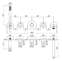 Paffoni Modular Box - Thermostatische Inbouwkraan, Voor 2 Uitgangen, Mat Wit MDE001BO -Badkamer Luxe d0bb741ab8db253ca0adde45