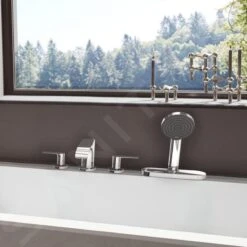 Hansgrohe Vivenis - Badrandkraan, 4-gats, SBox, Chroom 75444000 -Badkamer Luxe d0d70d8882bff821a70bb36a