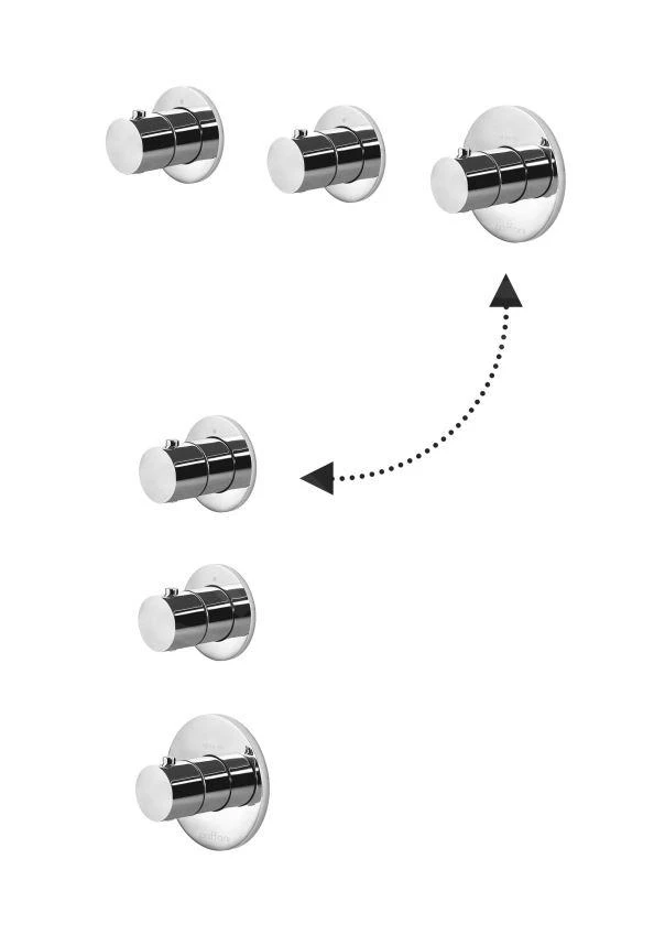 Paffoni Modular Box - Thermostatische Inbouwkraan, Voor 2 Uitgangen, Mat Wit MDE018BO 3 Paffoni Modular Box - Thermostatische Inbouwkraan, Voor 2 Uitgangen, Mat Wit MDE018BO - Afbeelding 3