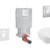 Grohe Uniset - Uniset Voor Wandcloset, Compleet Set 38643SET-KB