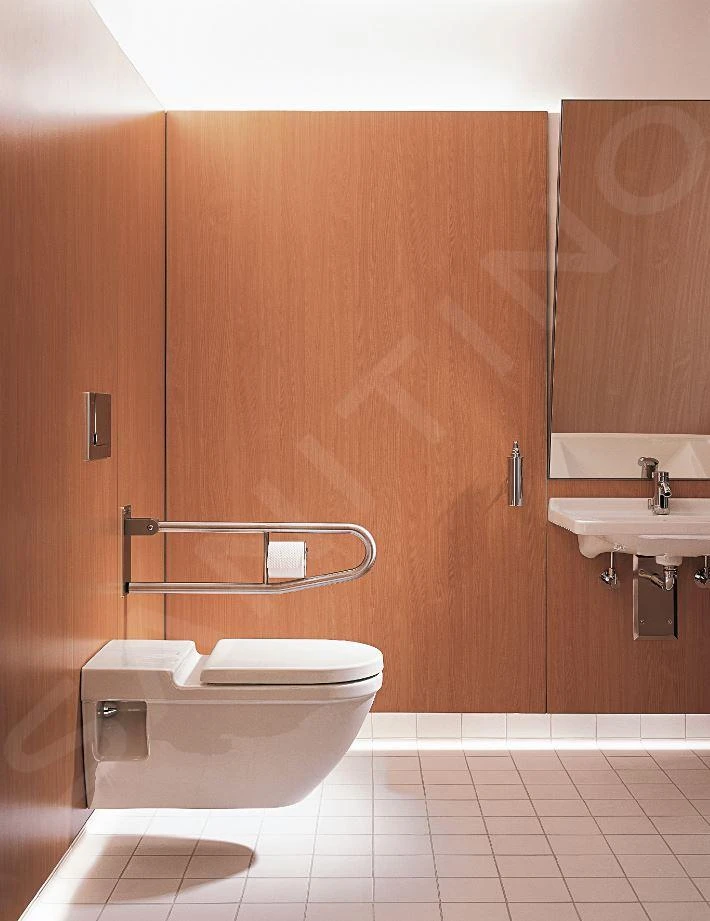 Duravit Starck 3 - Wandcloset, Voor Gehandicapten, Met HygieneGlaze, Alpine Wit 2203092000 5 Duravit Starck 3 - Wandcloset, Voor Gehandicapten, Met HygieneGlaze, Alpine Wit 2203092000 - Afbeelding 5
