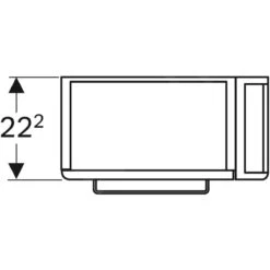 Geberit Selnova Compact - Wastafelkast, 448x252x604 Mm, 1 Deur, Scharnieren Links, Licht Grijs 501.497.00.1 -Badkamer Luxe d183bab0a2aa3dd55f5ec1c9