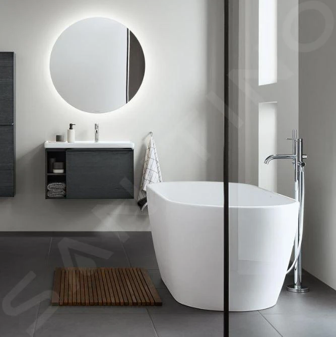 Duravit D-Neo - Vrijstaand Bad, 1600x750 Mm, DuraSolid, ClickClack, Wit 700477000000000 4 Duravit D-Neo - Vrijstaand Bad, 1600x750 Mm, DuraSolid, ClickClack, Wit 700477000000000 - Afbeelding 4