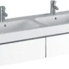 Geberit ICon - Wastafelonderkast Voor Dubbele Wastafel, 1190x240x477 Mm, Wit Glanzend 840220000
