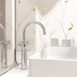 Steinberg 250 - Wastafelkraan Met Waste, Chroom 250 1550 -Badkamer Luxe d1f930504740798e056fd44b