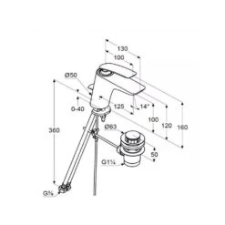 Kludi Balance - Wastafelkraan Met Afvoergarnituur, Mat Zwart 520238775 -Badkamer Luxe d28e2d1d1cf3c9b4d57e595b