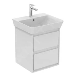 Ideal Standard Connect Air - Wastafelonderkast 430x402x517 Mm, Glanzend Wit/mat Wit Gelakt E1608B2 -Badkamer Luxe d3a8a5efcfd4a5d9e9078a8f