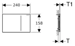 Geberit Sigma70 - Bedieningsplaat, Glas/zand Grijs 115.625.JL.1 -Badkamer Luxe d3b4552c48443d0c5de133fa