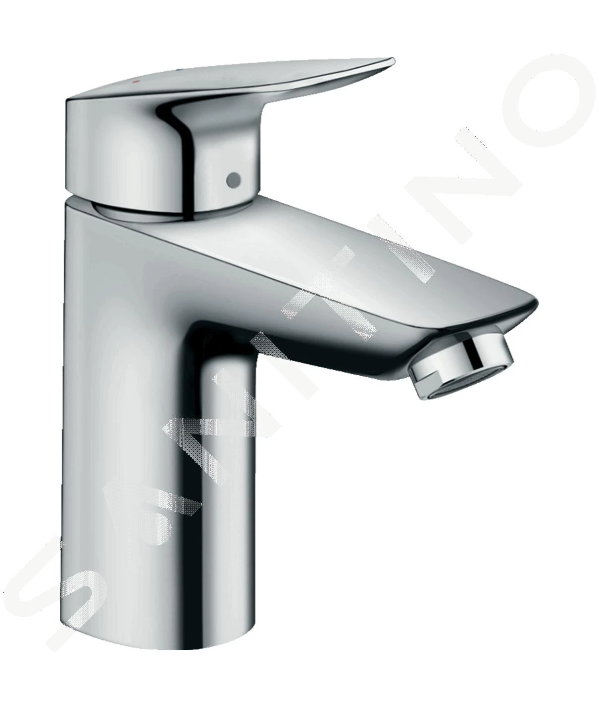 Hansgrohe Logis - Wastafelkraan 100, Met Waste, Chroom 71100000 1 Hansgrohe Logis - Wastafelkraan 100, Met Waste, Chroom 71100000