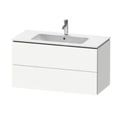 Duravit L-Cube - Wastafelonderkast 550x1020x481 Mm, 2 Laden, Wit Mat LC624201818