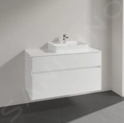 Villeroy & Boch Collaro - Wastafelonderkast, 1000x548x500 Mm, 2 Laden, Glossy White C01500DH 14 Villeroy & Boch Collaro - Wastafelonderkast, 1000x548x500 Mm, 2 Laden, Glossy White C01500DH -Badkamer Luxe d5903c39848815be03607a64