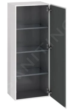 Duravit L-Cube - Hoge Badkamerkast 1320x500x363 Mm, Rechts, Glanzend Wit LC1179R2222 -Badkamer Luxe d5a06b1d0e9fa0230a72f8bb