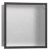 Hansgrohe XtraStoris Individual - Inbouwnis Met Designlijst, 300x300x100 Mm, Geborsteld Rvs/geborsteld Zwart Chroom 56097340