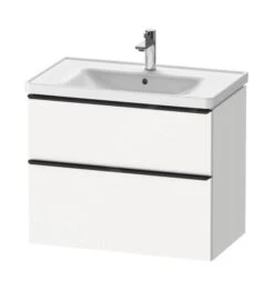 Duravit D-Neo - Wastafelonderkast 784x625x452 Mm, 2 Laden, Mat Wit DE435501818