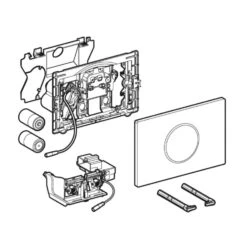 Geberit Sigma10 - Elektronische Urinoir Bedieningsplaat, Batterijvoeding, Geborsteld Gepolijst Staal 115.908.SN.6 -Badkamer Luxe d705c9b7bdda429917dd3ce5