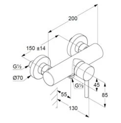 Kludi Bozz - Douchekraan, Mat Zwart 388313976 -Badkamer Luxe d70aefc7d0d3a1cf97244dfe