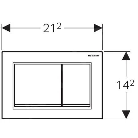 Geberit Omega30 - Bedieningsplaat OMEGA30, Wit/goud 115.080.KK.1 2 Geberit Omega30 - Bedieningsplaat OMEGA30, Wit/goud 115.080.KK.1 - Afbeelding 2