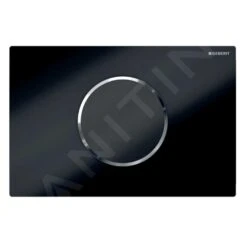 Geberit Sigma10 - Urinoirstuursysteem Met Elektronische Spoelactivering, Batterijvoeding, Zwart/glanzend Chroom 115.908.KM.6