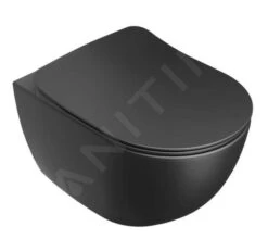 Ravak Chrome - Hangend Toilet, RimOff, Mat Zwart X01794 -Badkamer Luxe d88a04fae2f8558b81abc793