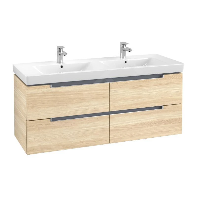 Villeroy & Boch Subway 2.0 - Wastafelkast, 1287x520x449 Mm, Jilm Impresso A69900PN 1 Villeroy & Boch Subway 2.0 - Wastafelkast, 1287x520x449 Mm, Jilm Impresso A69900PN
