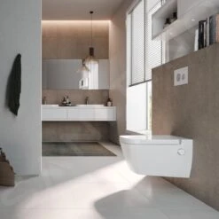 Tece TECEone - Rimless Wandcloset Met Bidetdouche En SoftClose Toiletzitting, Wit TECEONESET -Badkamer Luxe da21d11329a203282ec3e163