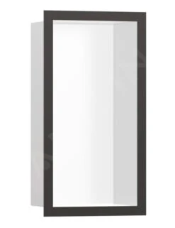 Hansgrohe XtraStoris Individual - Inbouwnis Met Designlijst, 300x150x100 Mm, Mat Wit/geborsteld Zwart Chroom 56096340