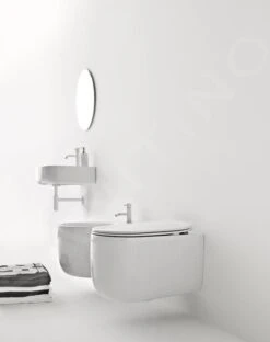 Sapho Kerasan Nolita - Slim WC-zitting, Duroplast, SoftClose, Wit 539101 -Badkamer Luxe dac641fae2d368a513b2c97b