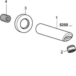 Hansa Toebehoren - Baduitloop, Chroom 52502100 -Badkamer Luxe db46acd4f013ecdf4e1b079b